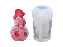 Molde De Fondant Em Formato De Cabaça Com A Inscrição "ano Novo Chinês" - Molde Criativo Para Bolo Mousse, Ideal Para Doces E Decorações Do Festival D
