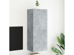 Vidaxl Móvel Parede Tv 40,5x30x102 Cm Derivados Madeira Cinza Cimento
