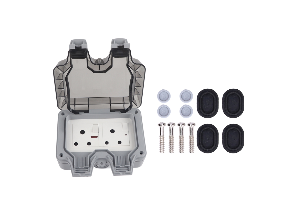 Soquete Exterior Ip66 com Interruptores | S/MARCA