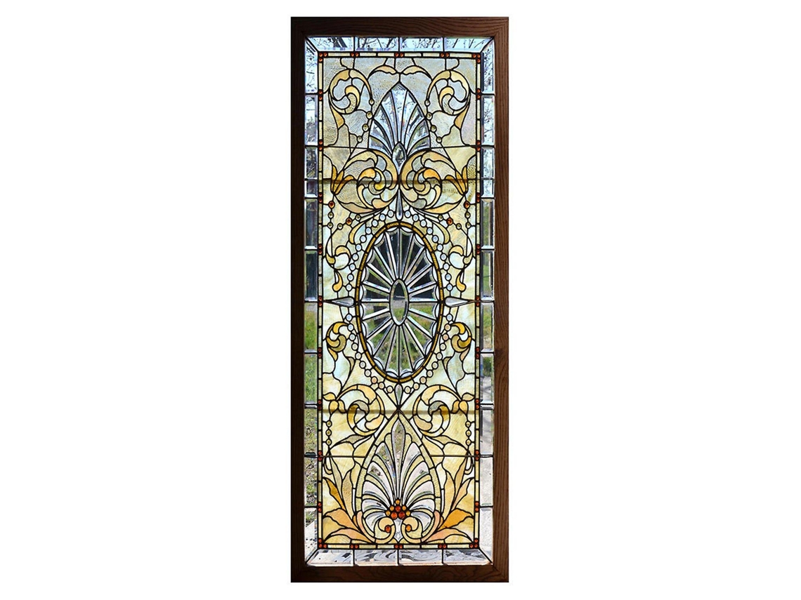 Omni 1 Conjunto de Adesivos de Porta em Pvc 3d Padrão Floral Retro Decoração de Casa para Quarto