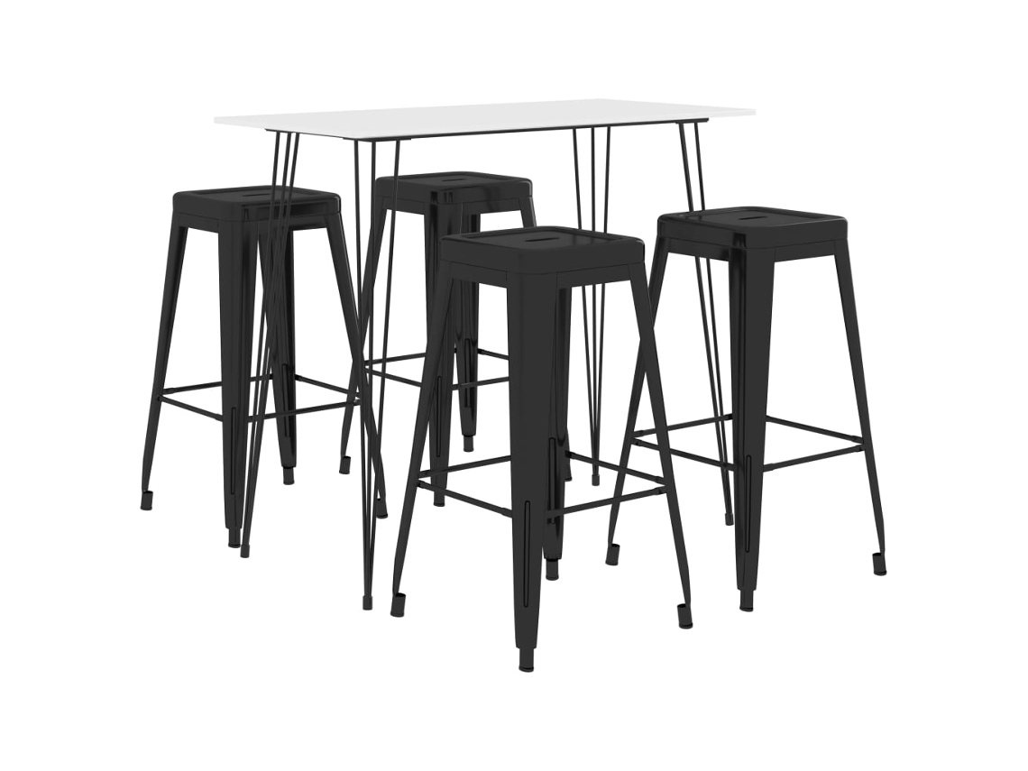 Bar Set, Bar Sets Vidaxl Branco Mdf