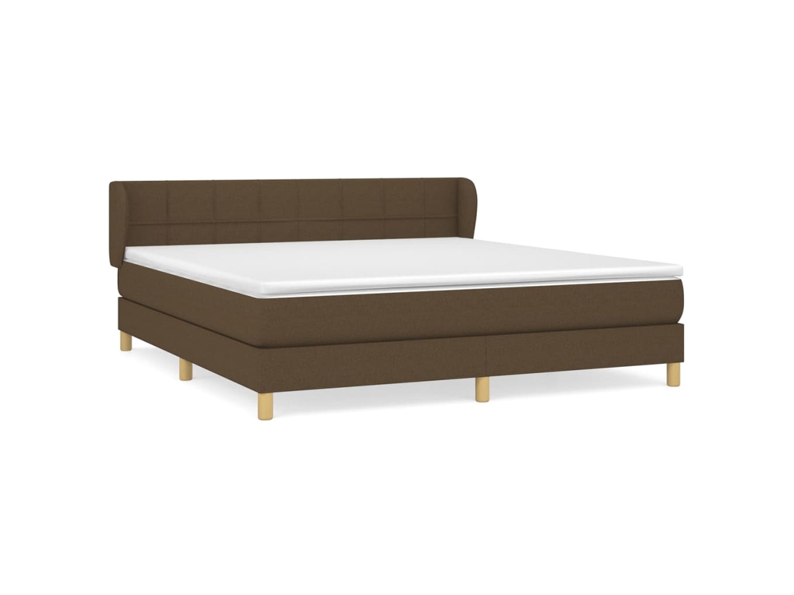 Box Spring Bed, Box Spring Beds Vidaxl Marrom Tecido (180 X 200 Cm)