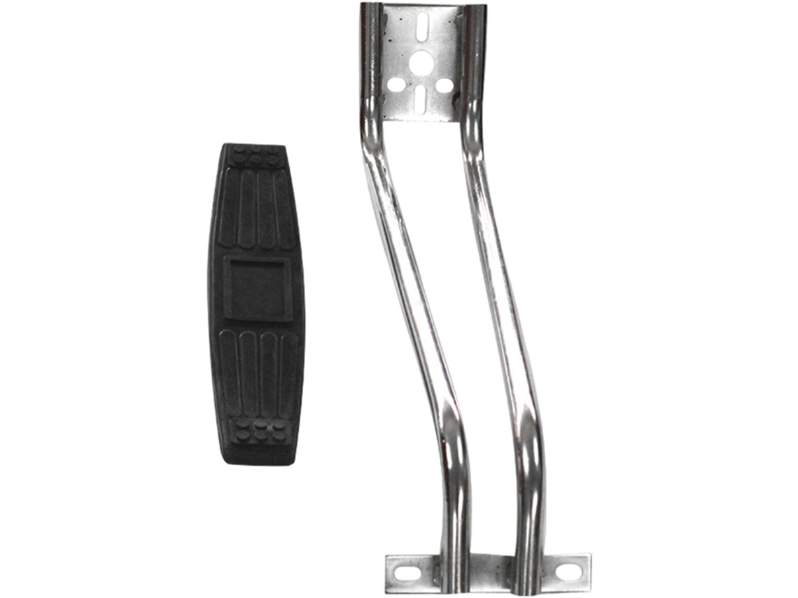 Apoio Para Os Pés De Cadeira Barbeiro, Suporte De Metal Com Almofada Larga E Placa Montagem Para Cadeiras Salão Beleza