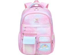 Mochila Grande Para Estudantes Do Ensino Fundamental, Fofa E Com Efeito Degradê Meninas. Aquaforge