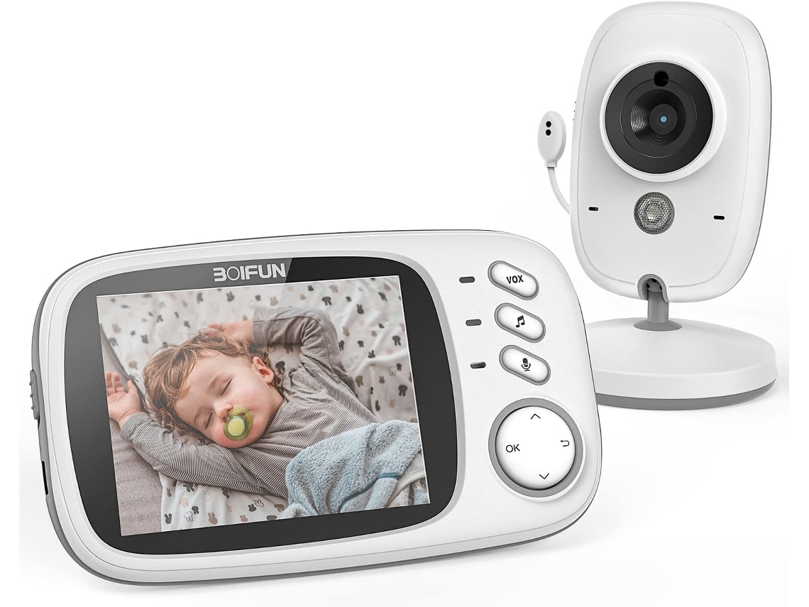 Câmera de Monitoramento para Bebê, Tela de 3,2 Polegadas, Hd AQUAFORGE