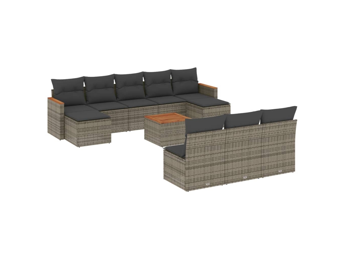 Garden Sofa Set, Garden Sofa Sets Vidaxl Cinzeto Rattan / Vime (n/a)