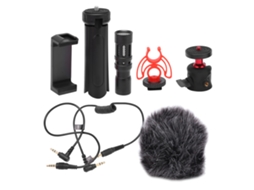 Kit De Microfone Profissional Para Câmera Slr E Telefone, Liga De Alumínio, Gravação De Vídeo E Entrevistas
