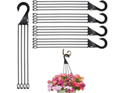 Cabide de Exterior com Vaso de Flores Gancho de Jardim, Suporte para Plantas Cesto Suspenso, Suporte Decorativo para CHABERLU