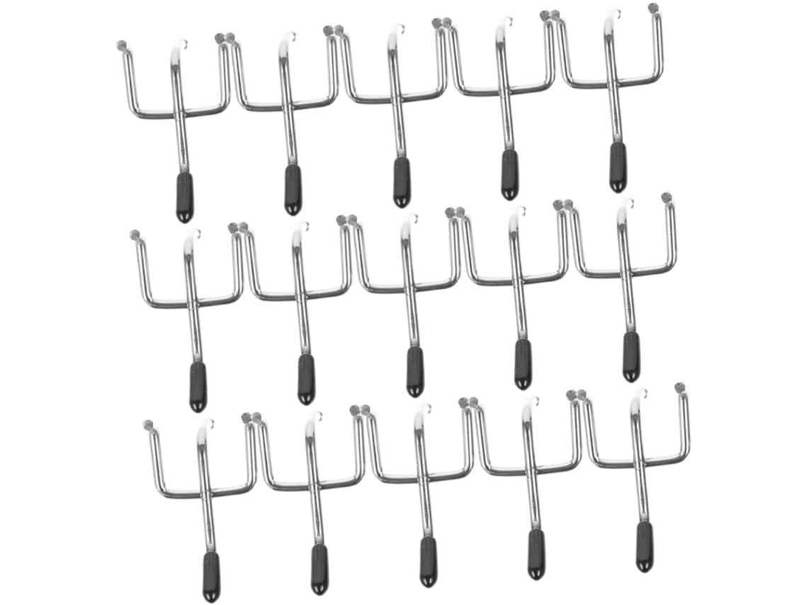 Conjunto De 50 Ganchos Aço Inoxidável Para Painel Perfurado, Ideais Ga
