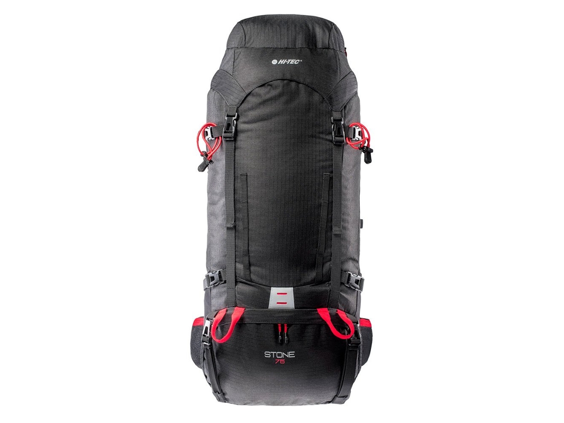 Hi-tec Unisex Adult Stone Logo 75l Ryggsäck One Size Svart/high Black/high Risk Red, Solução Prática Para Organização