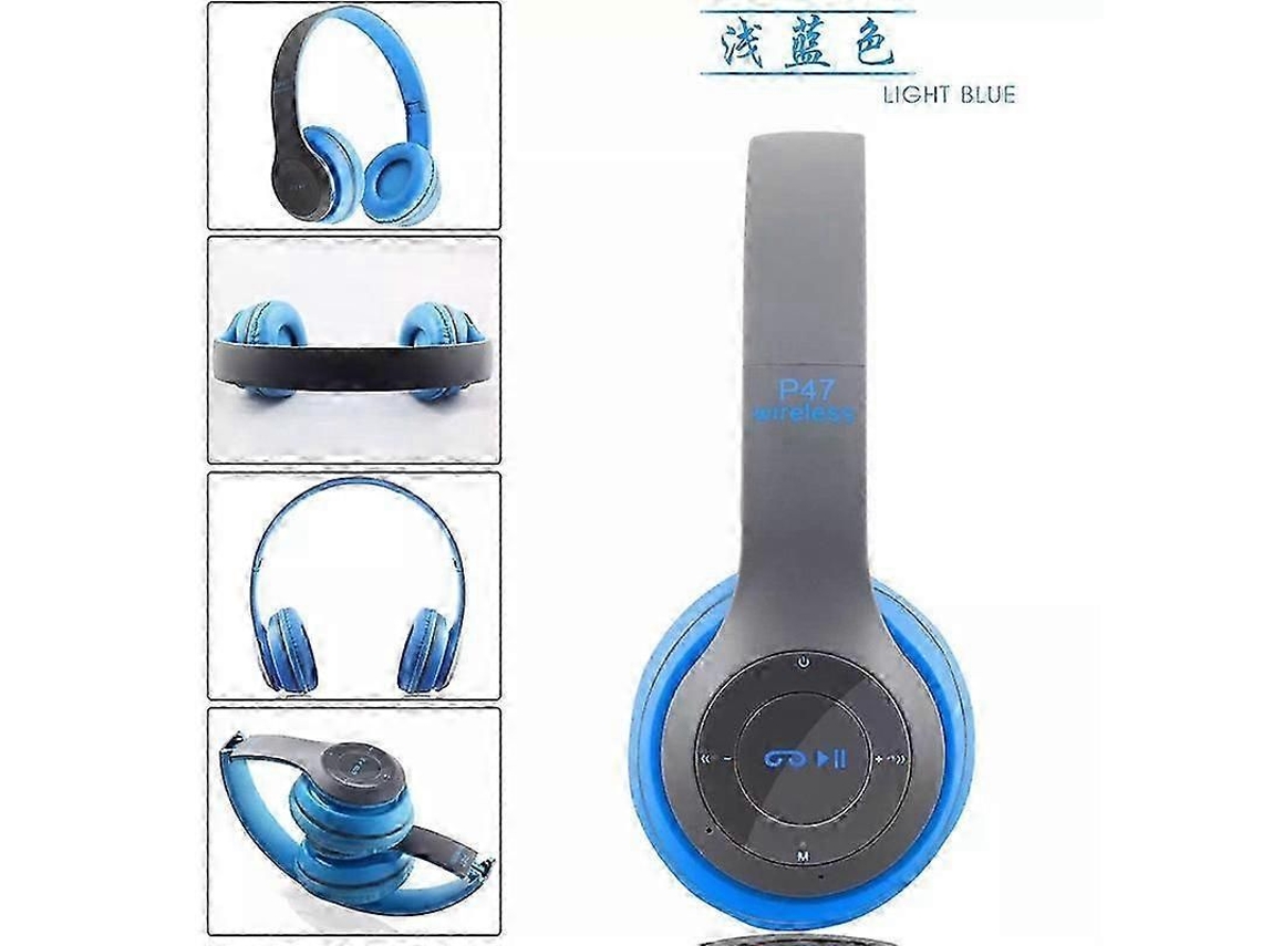 Fone de Ouvido Bluetooth 25 26 P47 com Entrada para Cartão de Memória TAISHENGDA