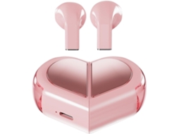Fones De Ouvido Sem Fio, Com Design Ergonômico Em Formato Coração -
