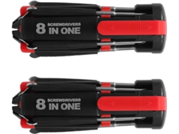 Kit De Aço Com 2 Peças: Caneta Chave De Fenda Iluminada, Peças Mini Led Multifuncionais (sem Bateria)
