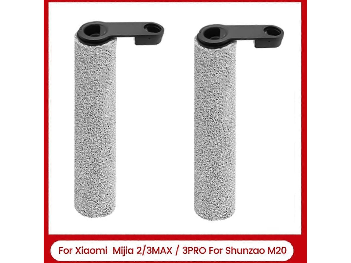 Conjunto De 2 Escovas De Rolo De Reposição Para Xiaomi Mijia 2/3max / 3pro E Acessórios Para Lavadora De Pisos Shunzao M20._glo