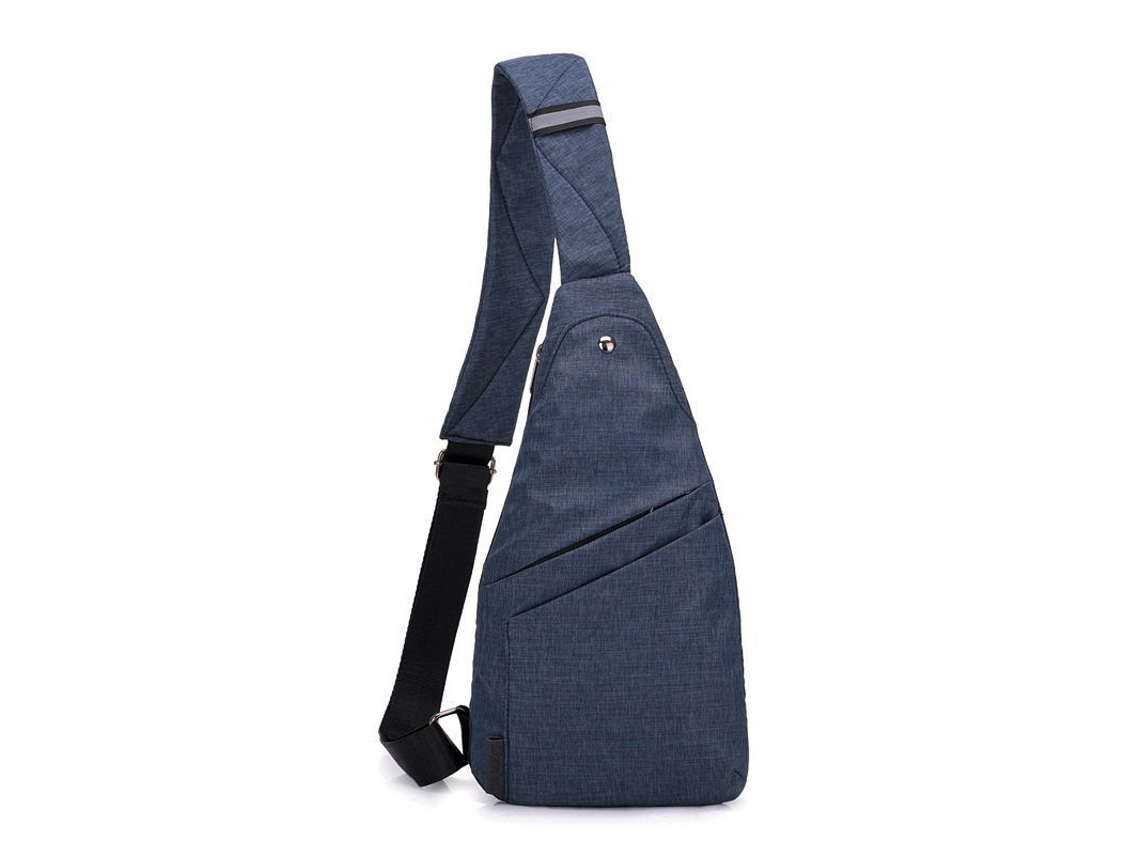 Bolsa Bandolera Antirrobo Leve com Bolsillos para Homens e Mulheres Azul S/MARCA