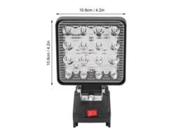 Lâmpada De Trabalho Led Sem Fios Laxiscreed Com 2 Portas Usb, Leve E Portátil Para Emergências