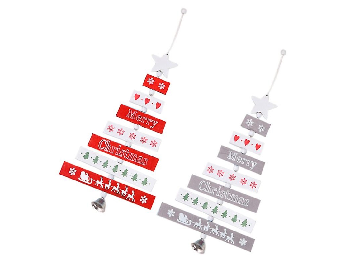 2Pcs Pingente de Madeira ALLINLESS