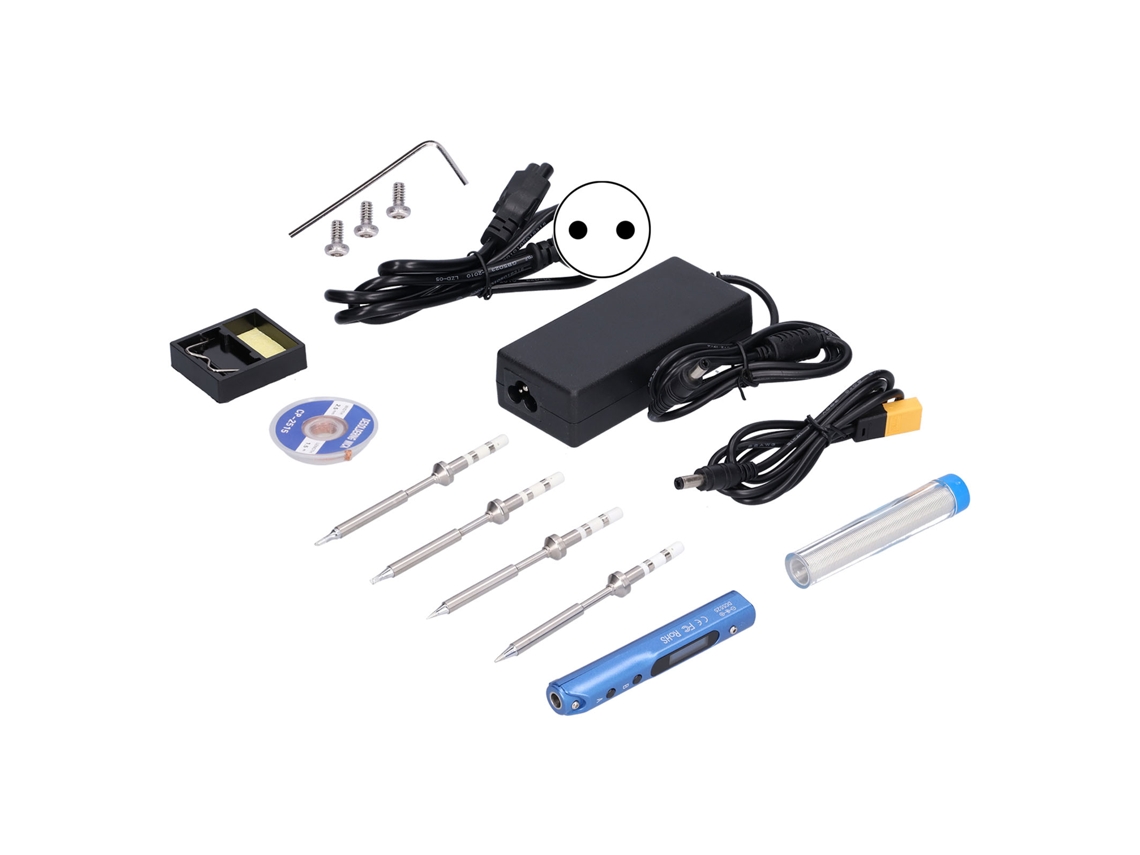 Kit De Ferro De Soldar Portátil Laxiscreed Em Aço Inox Com Pontas De Soldar Para Reparações Domésticas
