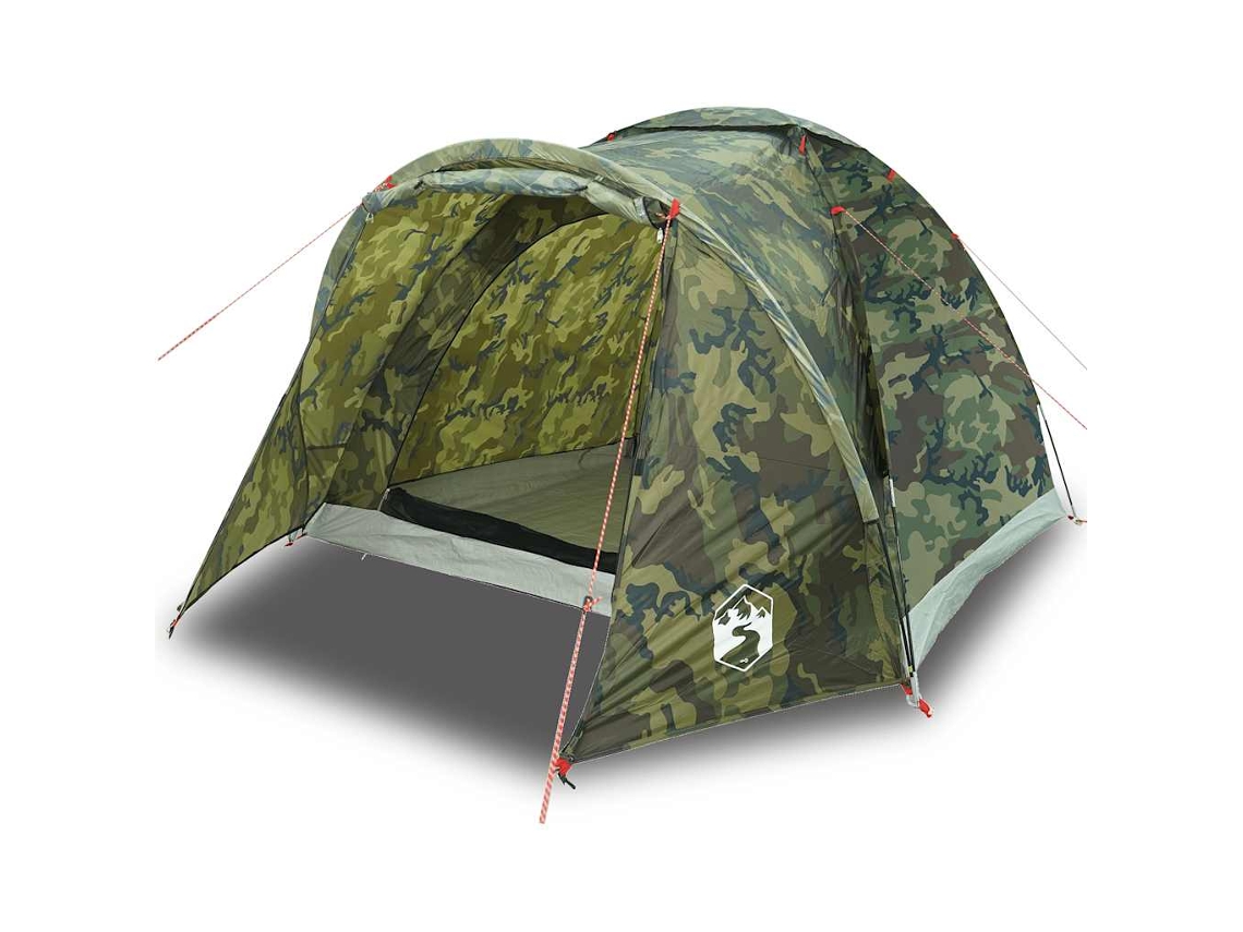 vidaXL Tenda de pesca para 2 pessoas impermeável camuflagem