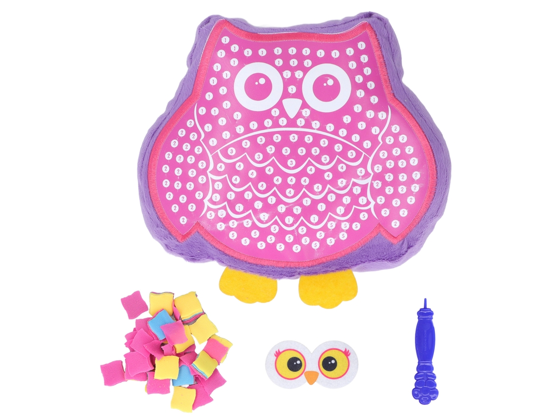 Mali travesseiro Animal Diy de Pelúcia Artesanal Anti stress Brincadeira para Crianças Cor Vibrante