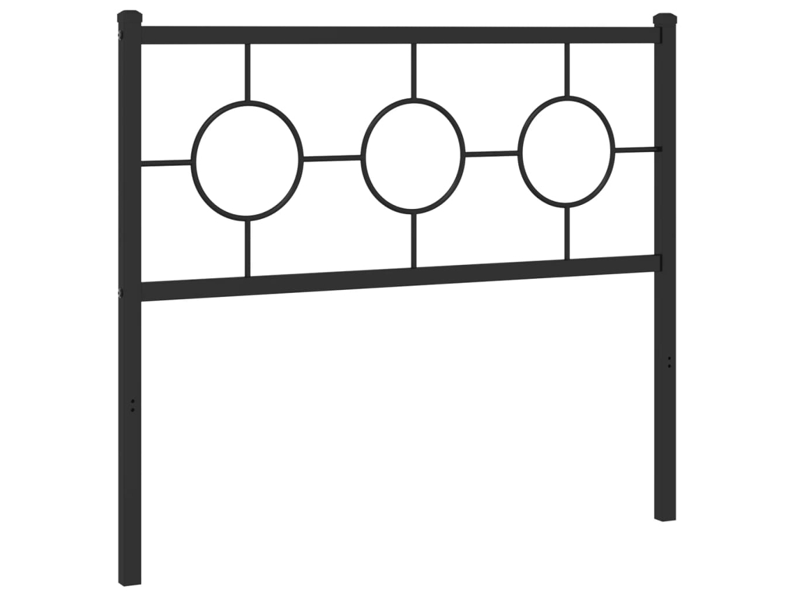 Cabeceira de substituição de 100 cm em metal marrom, exclusiva da MAISON.