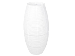 Lurelia Abajur De Papel Nórdico, Para Candeeiro De Chão, Em Ferro E Papel, Branco, 110x32x32 Cm, Desenho Decorativo