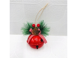 Conjunto de 6 sinos brancos de ferro para decoração de árvore de Natal LAXISCREED