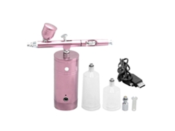 Kit De Aerógrafo Usb Recargável Portátil Com Compressor E Pistola De 0.3mm Para Maquiagem Fx, Tatuagens E Pintura