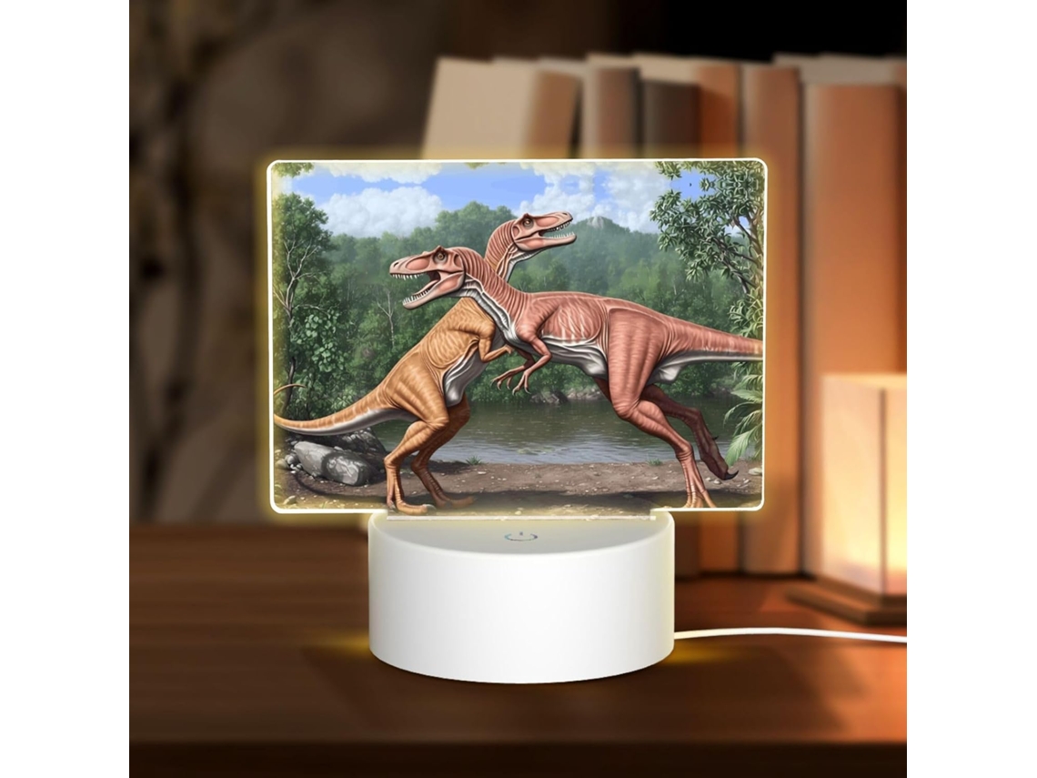 Luminária Noturna Decorativa Retangular Phayah Com Plugue Usb E 3