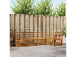 Vidaxl Conjunto De Sofás Para Exterior 5 Unid. Natural Poliéster