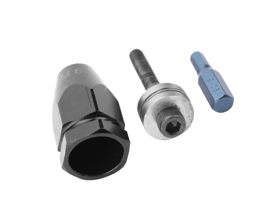 Ferramenta Pneumática Laxiscreed Para Porca Rurmet M6 Com Cabeça Hexagonal Reta