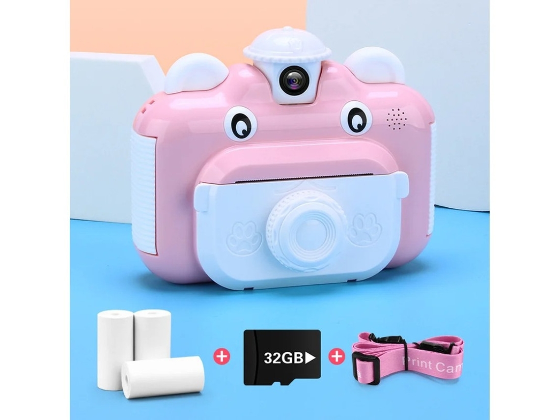 Impressora térmica fotográfica instantânea rosa Yizhood para crianças