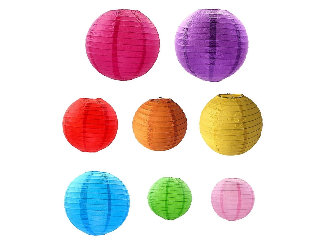 16 Lanternas De Papel Estilo Chinês Para O Ano Novo, Lanternas Decorativas Penduradas Para O Festival Da Primavera Olysi Shop