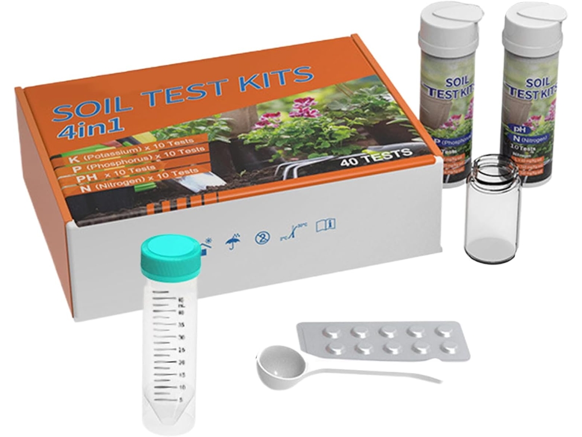 Kit De Análise Nutrientes Do Solo Para Hortaliças E Gramados | 4em 1 Jardins, Quintais, Estufas, Fazendas