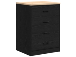 Garage Storage Cabinet, Garage Storage Cabinets Vidaxl Preto Madeira De Pinho (60 X 51 X 85 Cm)