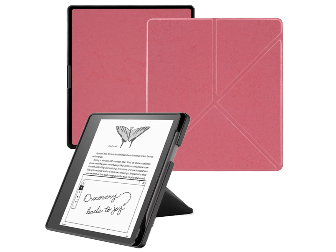 Elysve Capa Protetora Para Leitor Kobo Libra Scribe 10, 2 Polegadas Rosa