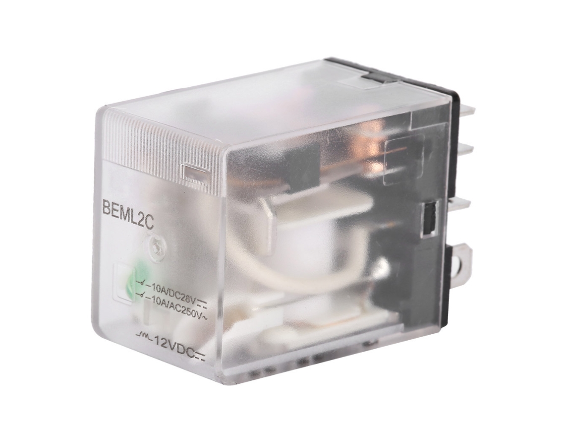Relé Eletromagnético Laxiscreed 12v Dc 8 Pinos Com Luz Indicadora Verde