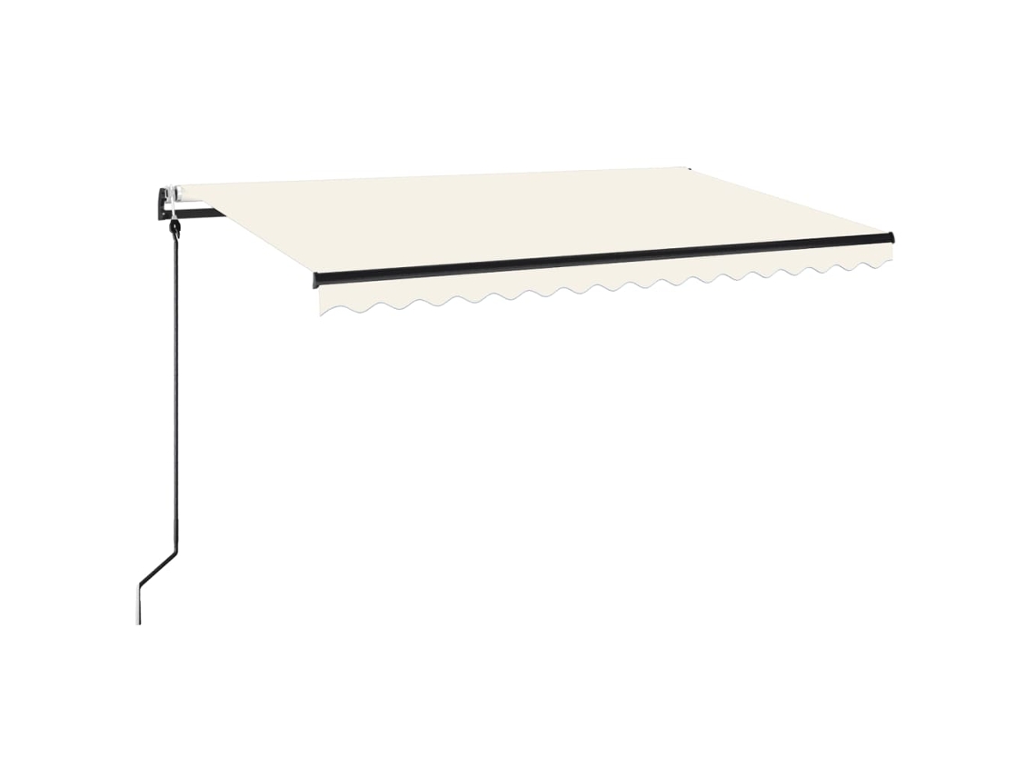 Toldo Automático com Led e Sensor de Vento 400x350 cm Creme MAISON EXCLUSIVE