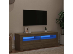Vidaxl Móvel De Tv Com Luzes Led 120x35x40 Cm Carvalho Sonoma