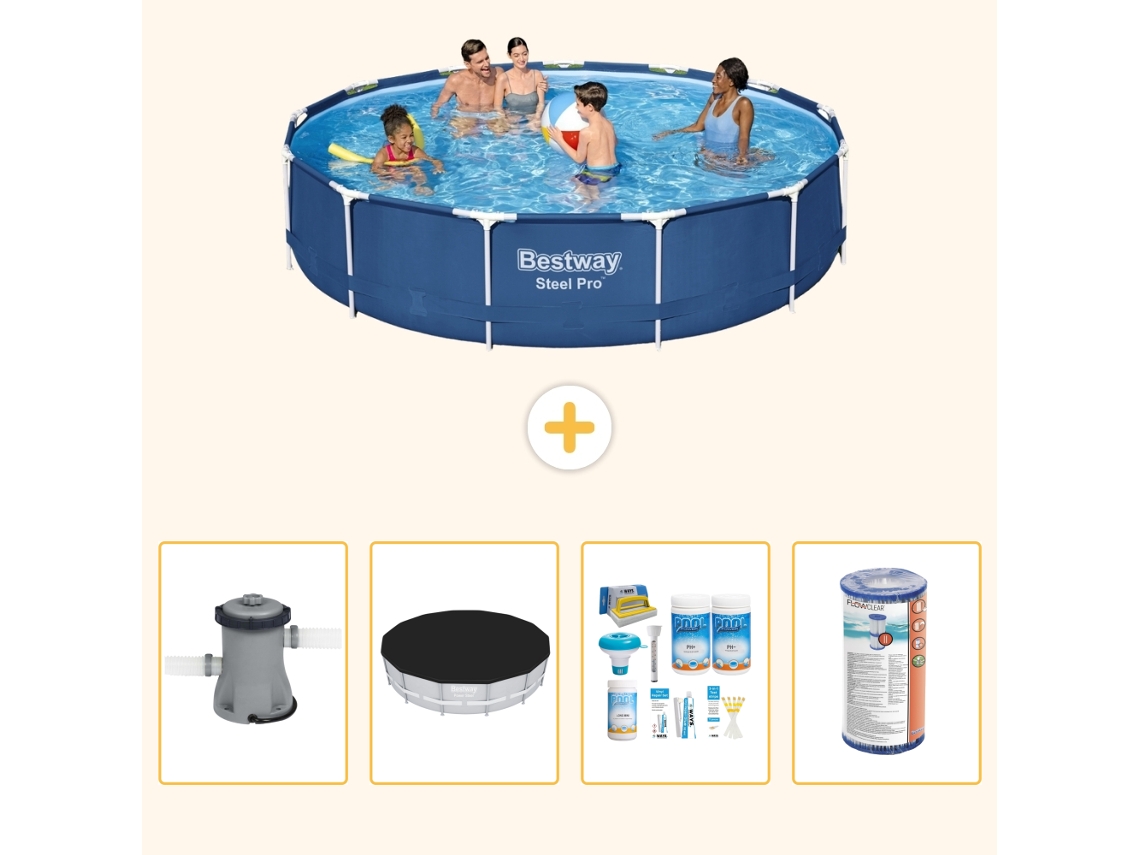 Bestway Piscina Bestway Steel Pro Redonda - 396x84 Cm - 5-peças S208