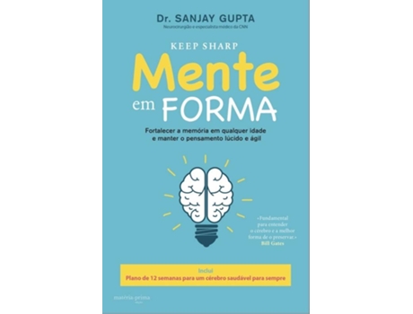 Livro Mente em Forma de Dr. Sanjay Gupta (Português)