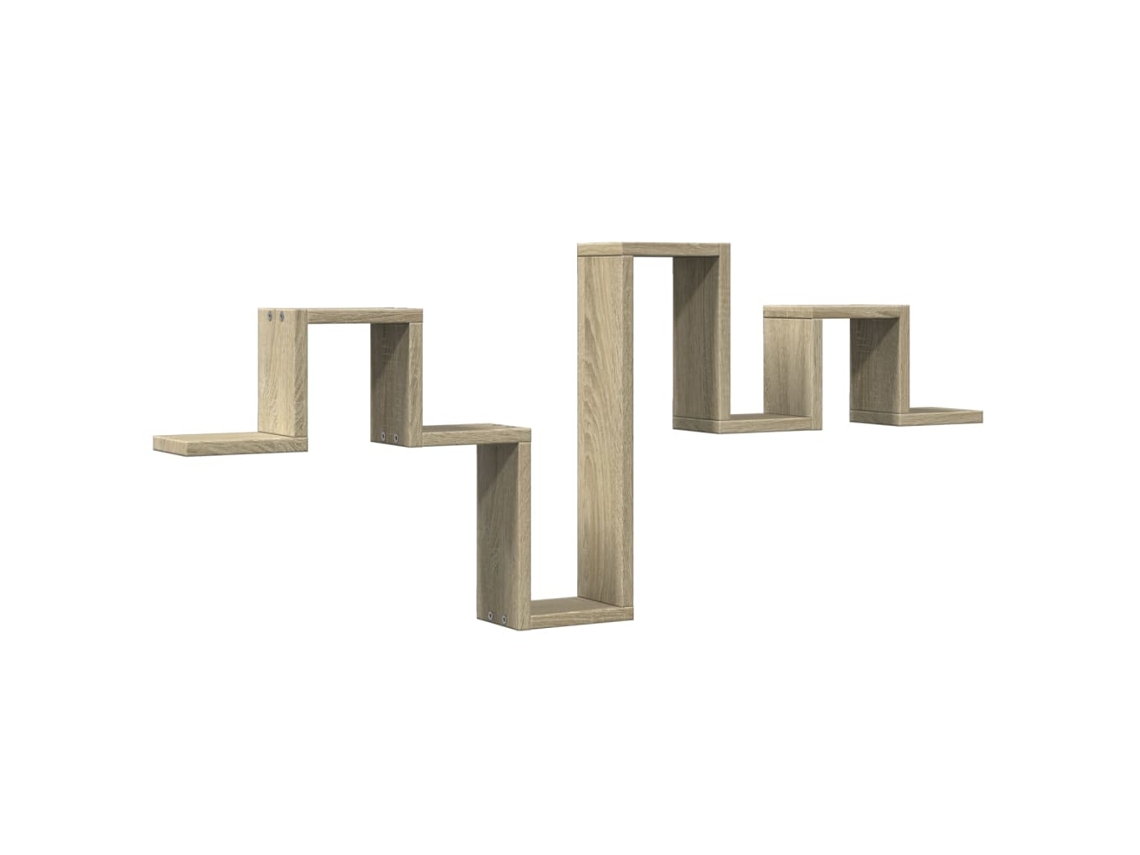Wall Shelf, Wall Shelves Vidaxl Marrom Madeira Processada (n/a)