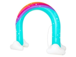 Melhorway Arroseur Inflável Jumbo Rainbow Dreams - 221 Cm X 71 Cm X 193 Cm - Multicolorido