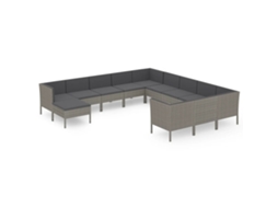 Garden Lounge Set, Garden Lounge Sets Vidaxl Cinzeto Rattan / Vime (n/a)