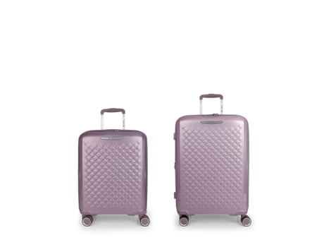 Conjunto de Malas de Cabine e Média Expansíveis Queens Rígidas com Capacidade Até 114 6 L GABOL