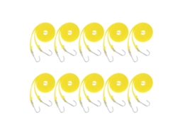 10pcs Correia Elástica De Bungee Pep 2cm De Largura 2.5m/8.2ft Para Transporte Ao Ar Livre Resistente