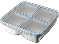 Marmita Bento Em Aço Inoxidável, Com 4 Compartimentos E Recipientes De 720ml, Ideal Para Preparar Refeições Com