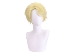 Ats peluca Corta Sintética para Cosplay de Anime Y Figuras de Películas Fiesta Disfraz Cotidiano Mujer