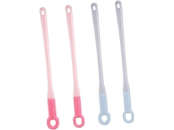 Conjunto De 4 Escovas Para Os Pés Com Cabos Longos Plástico E Silicone, Escova Macia Para Banho De Pés, Cuidados Com Os