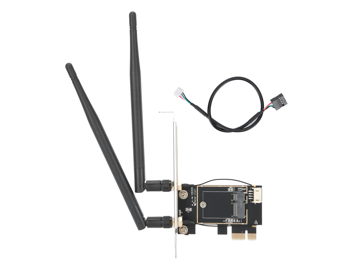 Adaptador de Placa de Rede Sem Fio Pcie 1x para Ngff E key LAXISCREED